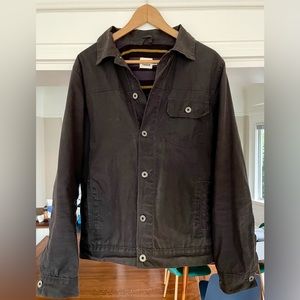 Flint and Tinder: Flannel-lined Waxed Trucker Jack Size: M